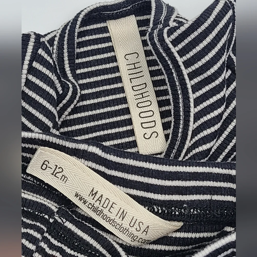 Childhoods baby ribbed knit top and shorts size 6-12 months